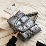 Casual Women Shoulder Space Bags High Capacity Multifunction Shopping