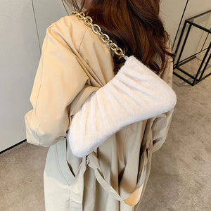 Daily Women Shoulder Bags Casual Chain Strap Handbag Large Capacity