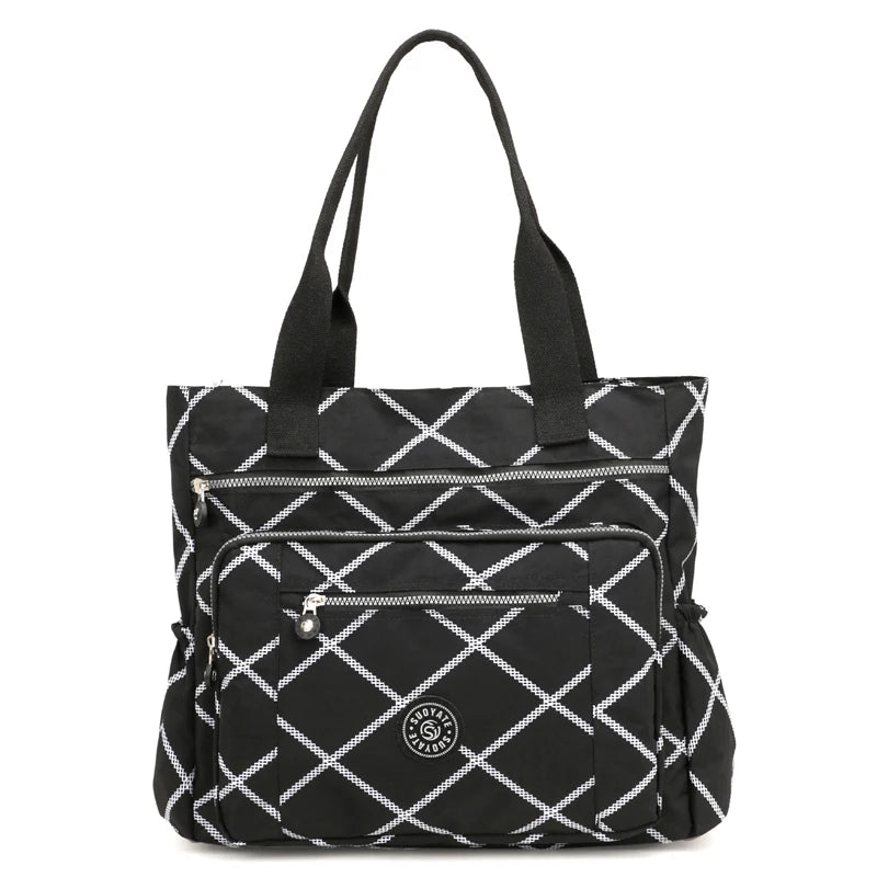 Nylon Messenger Bag Women Shoulder Handbag Large Capacity Tote Shopping Bag