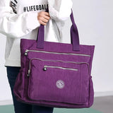 Women's Nylon Shoulder Bag Large Capacity Tote Shopping Bag