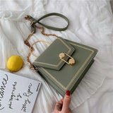 Metal Handle Handbags Crossbody Shoulder Messenger Bag