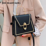 Metal Handle Handbags Womens Crossbody Clutch Purse