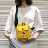 Mini Canvas Shoulder Bag Small Messenger Bag for Keys Phone