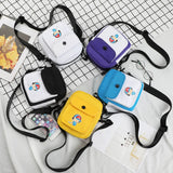 Mini Canvas Shoulder Bag Small Messenger Bag for Keys Phone