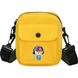 Mini Canvas Shoulder Bag Small Messenger Bag for Keys Phone