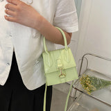 Mini Crossbody Bag PU Leather Top-Handle Ladies Shoulder Casual Messenger Handba