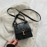 Mini Crossbody Bag PU Leather Top-Handle Ladies Shoulder Casual Messenger Handba