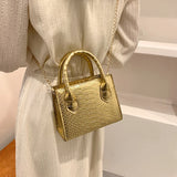 Mini PU Leather Shoulder Messenger Bag for Women