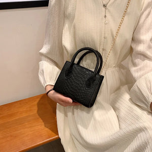 Mini PU Leather Shoulder Messenger Bag for Women