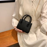 Mini PU Leather Shoulder Messenger Bag for Women