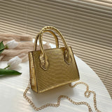 Mini PU Leather Shoulder Messenger Bag for Women