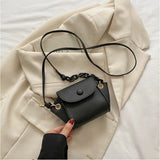 Mini Crossbody Shoulder Bag PU Leather Messenger Handbag
