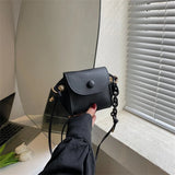 Mini Crossbody Shoulder Bag PU Leather Messenger Handbag