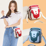 Women's Soft PU Leather Crossbody Bag Mini Purse Handbag Patchwork Sac A Main