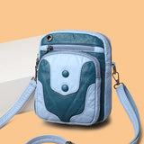 Women's Soft PU Leather Crossbody Bag Mini Purse Handbag Patchwork Sac A Main