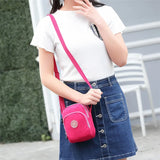 Women's Large Screen Canvas Phone Messenger Bag