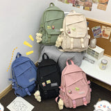 Multi-function Nylon Women Backpacks Female Waterproof Back Bag Portable Harajuk