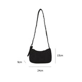 Nylon Shoulder Underarm Bag For Women Female Casual Street Crossbody Bags