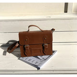 Vintage Oil Pu Leather Women Messenger Bag Handbag Shoulder Crossbody