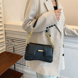PU Female Niche Chain Belt Bag Portable Messenger Bag Large Capacity