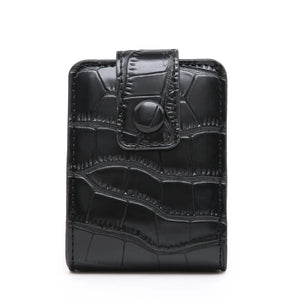PU Leather Business Card Holder with Mirror