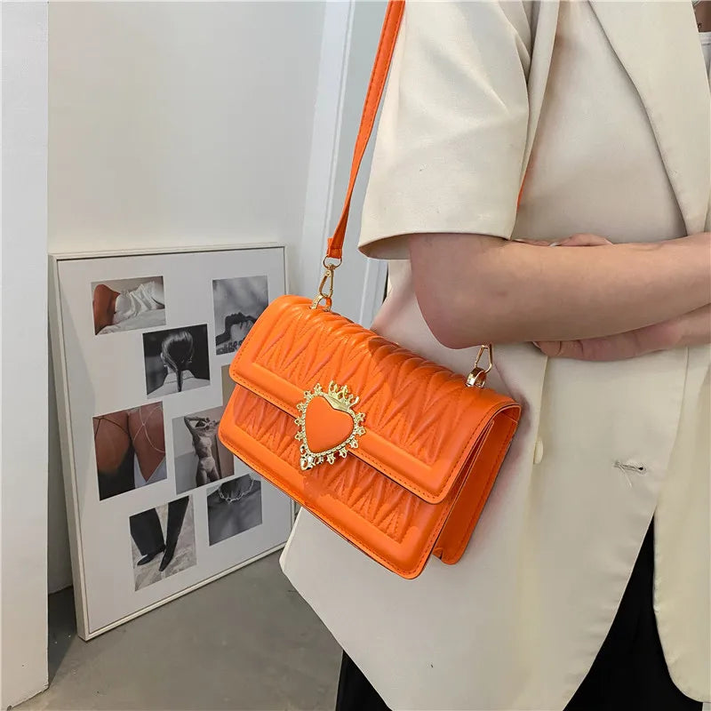 Women's PU Leather Shoulder Messenger Bag Crossbody Handbag