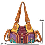 PU Leather Women Handbag Soft Large Capacity Messenger Tote Bag