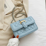 PU Leather Women Shoulder Bag Satchels Solid Female Crossbody Leisure Hasp Party
