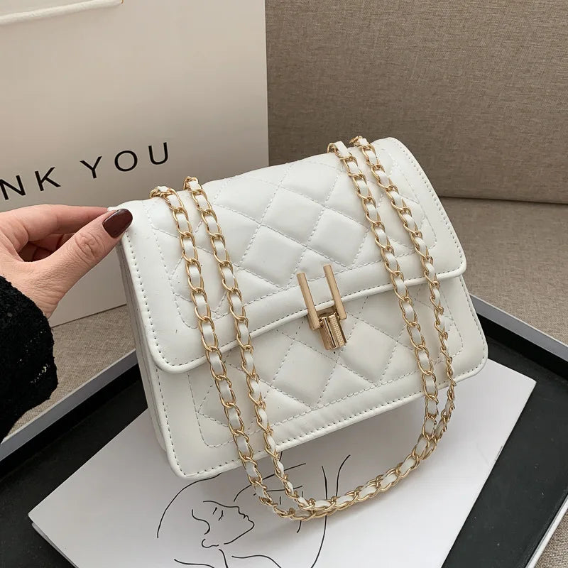 Small Chain Square Messenger Bag for Women