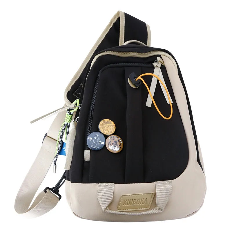 Large Capacity Chest Bag Anti Theft Travel Rucksack