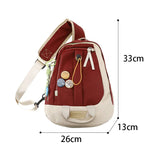 Large Capacity Chest Bag Anti Theft Travel Rucksack