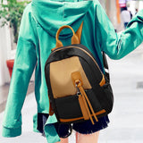 Pink Women's Backpack Soild Shoulder Bags For Teenagers Large Capacity