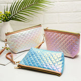 Plaid Women Cosmetic Bag Travel Organizer Storage Case Wash Beauty Bag