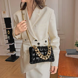 Pleated Shoulder bag Chain Handbag Women Crossbody bags mini Purses