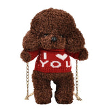 Plush Cartoon Doll Crossbody Wool Lamb Bag