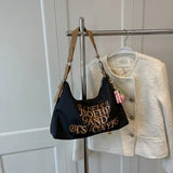 Large Capacity Armpit Canvas Bag for Women
