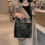 High Capacity Business Crossbody PU Leather Women Bags