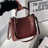 High Capacity Business Crossbody PU Leather Women Bags
