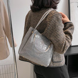High Capacity Business Crossbody PU Leather Women Bags