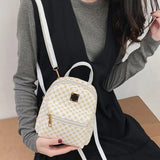 Waterproof Mini Leather Backpack for Women, Phone Purse Bag