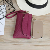PU Leather Women Wallet Clutch Phone Purse Female Case