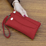 Women's PU Leather Wallet Clutch Phone Purse Case Pocket