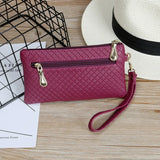 PU Leather Women Wallet Clutch Phone Purse Female Case