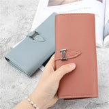 Women's PU Leather Wallet Clutch Phone Pocket