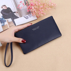 PU Leather Women Wallet Clutch Zipper Large Capacity Female Case Phone Pocket
