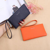 PU Leather Women Wallet Clutch Zipper Large Capacity Female Case Phone Pocket