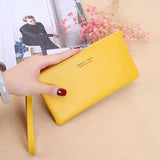 PU Leather Women Wallet Clutch Zipper Large Capacity Female Case Phone Pocket