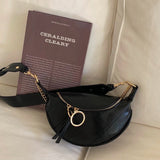 PU Leather Chain Crossbody Bag Small Shoulder Messenger Lady Waist Bag