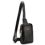 PU Women's Chest Bag Wide Shoulder Crossbody Bag Strap Leisure Motorcycle Bag