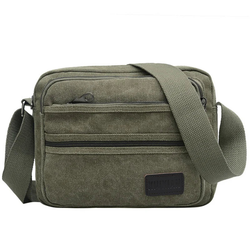 Casual Canvas Shoulder Bag Outdoor Diagonal Unisex Messenger Bag